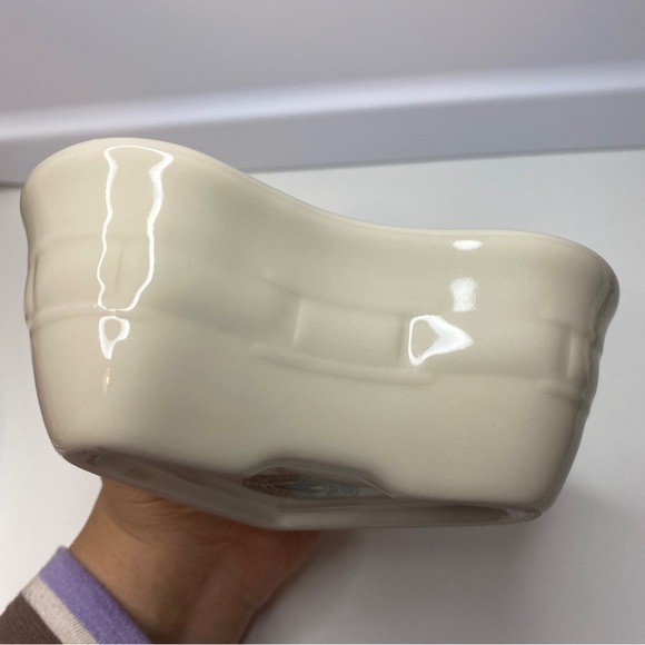 Retired Longaberger Heart Ramekin Sweetheart Dish Ivory #39756 USA Oven Safe - Picture 3 of 6